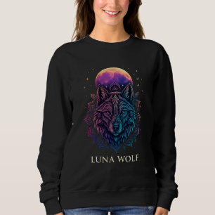 Camiseta Luna Wolf Spiritual Moon Art