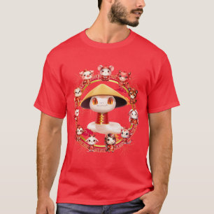 Camiseta Lunar Chinês - Ano Novo Cobra Design 3