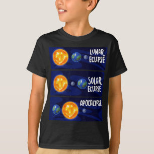 Camiseta Lunar Eclipse Solar Apocalypse Astrologia M