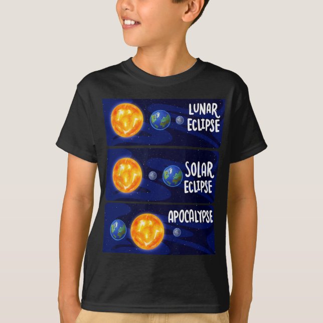 Camiseta Lunar Eclipse Solar Apocalypse Astrologia M (Frente)