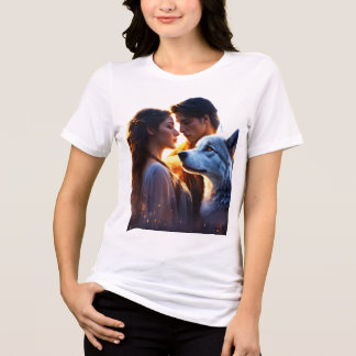 Camiseta Lunar Howl: Wolf Pack Harmony