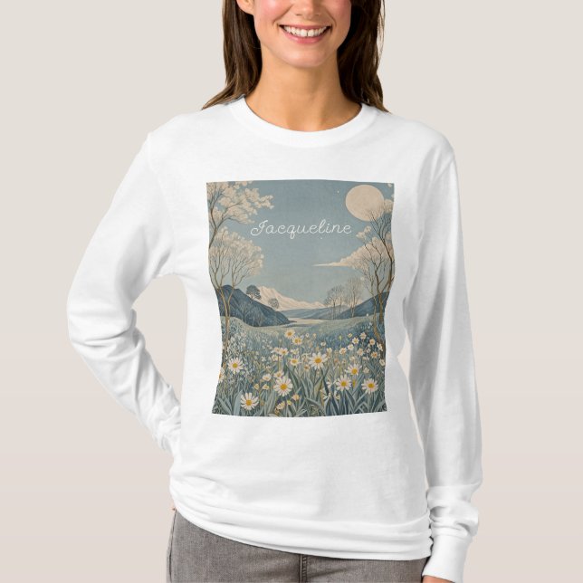Camiseta Lunar Meadow Personalizado (Frente)