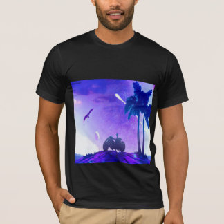 Camiseta - Lunar Mirage – Palestinian Digital Art T‑Shirt