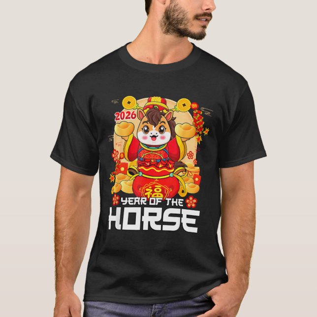 Camiseta Lunar New Year 2026 Year Of The Horse Chinese New  (Frente)