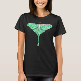 Camiseta Lunar Verde Ilustrado