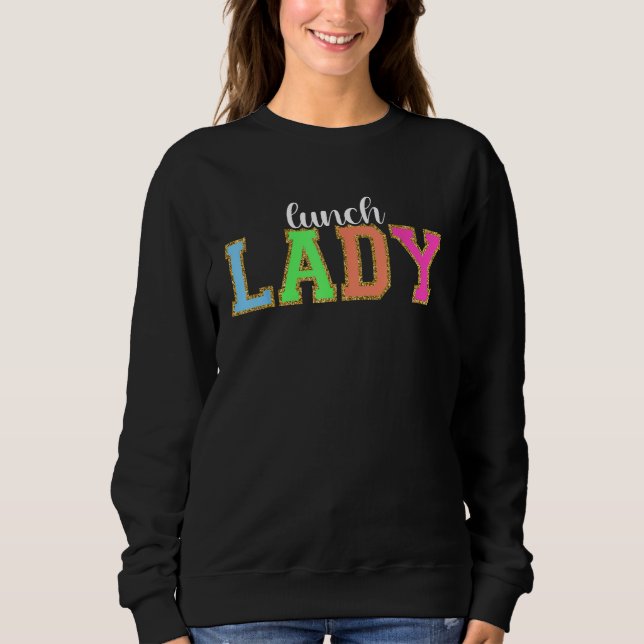 Camiseta Lunch Lady Funny Back to School Worker Appreciatio (Frente)