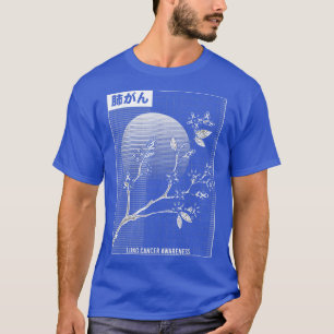 Camiseta Lung Cancer Awareness Sakura Cherry Blossom