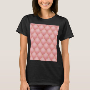 Camiseta Lúpulo Rosa Rosa Rosa Dourada Diamante Tufada Cami