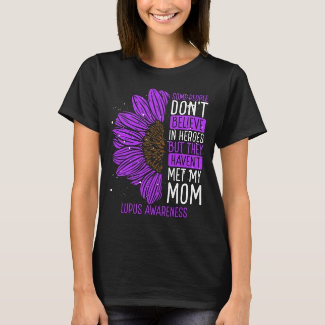 Camiseta Lupus Awarness Ribbon Mãe Lupus Warrior (Frente)