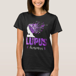 Camiseta Lupus Puro Sensibilização Mulher Colar Borboletas