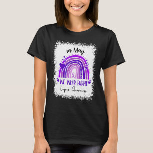 Camiseta Lupus Rainbow Em Maio Vestimos Lupus Awarenes Roxo