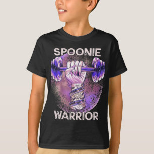 Camiseta Lupus Spoonie Warrior Haltere Punho Roxo Forte G