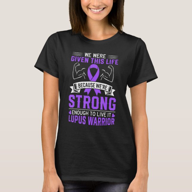 Camiseta Lupus Warrior Roxo Awarple Fight SLE I (Frente)