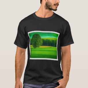 Camiseta Lush Groelândia com Árvore Verde Majestosa"