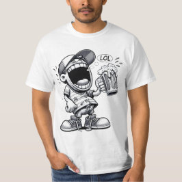 Camiseta Lustige Cartoonfi Freak Biertrinker "LOL" Comic