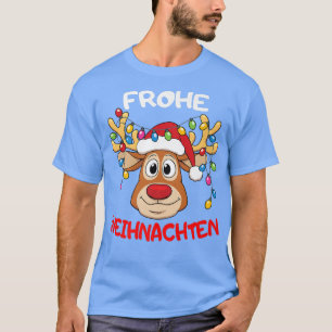 Camiseta Lustige Rentier Frohe Weihnachten Felry Christmas