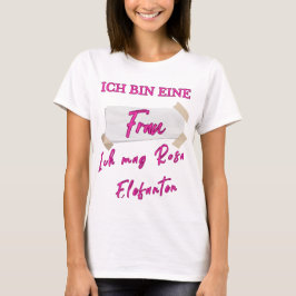 Camiseta Lustige Rosa Pink Elefanten Design für Frauen