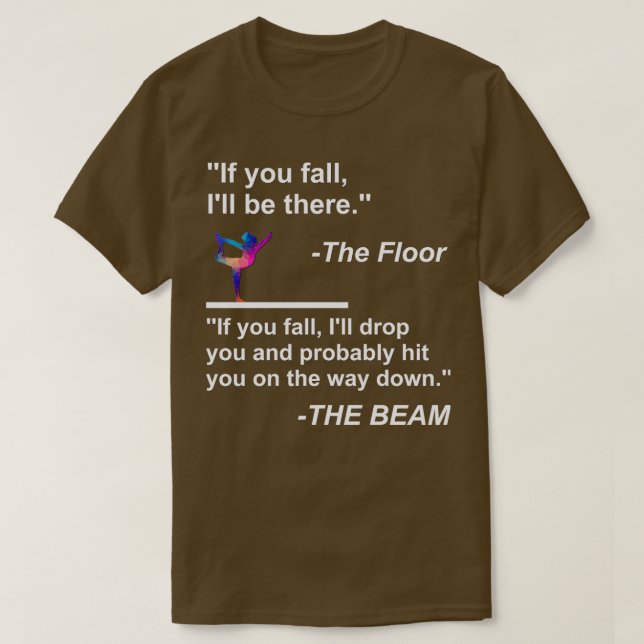 Camiseta Lustiges Gymnastik Turn Spruch Design (Frente do Design)
