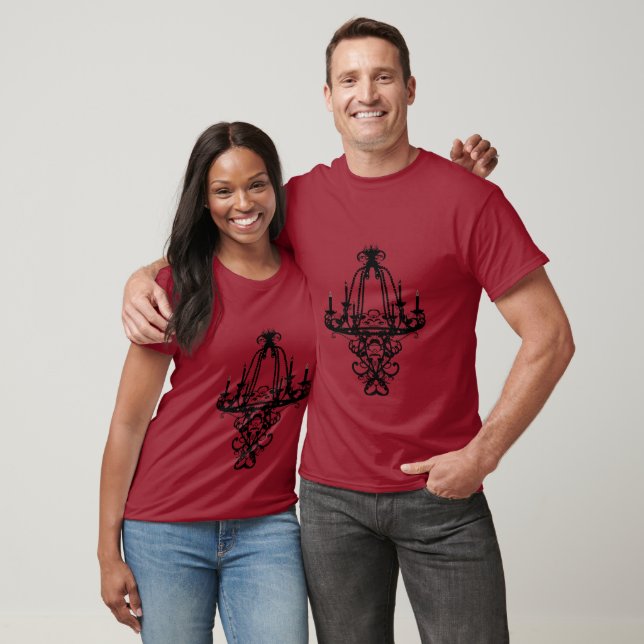 Camiseta Lustre Preto Elegante da Moda (Unissex)
