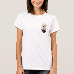 Camiseta Lustrosa ilustração de polvo em uma tigela de rame