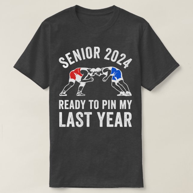 Camiseta Luta 2024 Equipe Funny Classe 2024 Wrestl (Frente do Design)