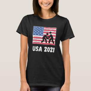 Camiseta Luta Americana 2021 Summe Tóquio 2021