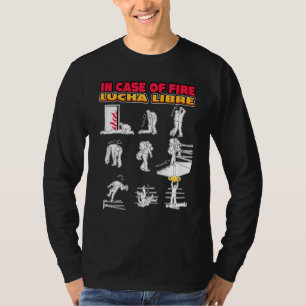 Camiseta Luta Americana Em Caso De Plano De Fogo Lucha Libr