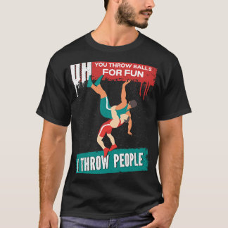 Camiseta Luta Cite Que Joga Bolas Para Me Divertir Eu Jogo 