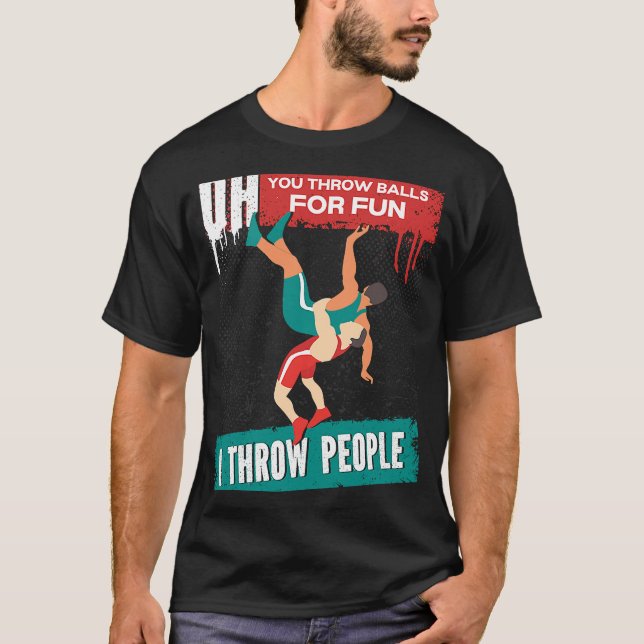 Camiseta Luta Cite Que Joga Bolas Para Me Divertir Eu Jogo  (Frente)