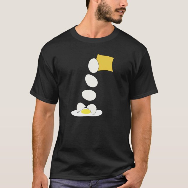 Camiseta Luta comida - Queijo vs Ovo. (Frente)