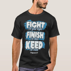 Camiseta Luta Contra A Boa Luta Contra A Bíblia De Fé Verse