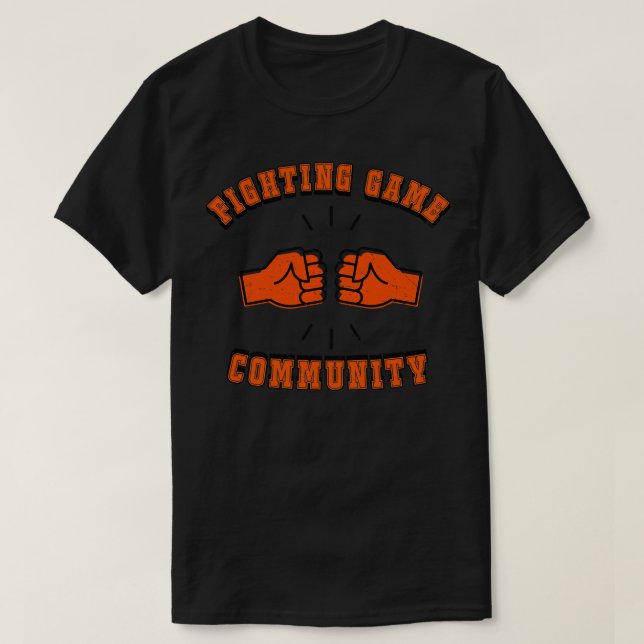 Camiseta Luta contra a comunidade de jogos 1 (Frente do Design)