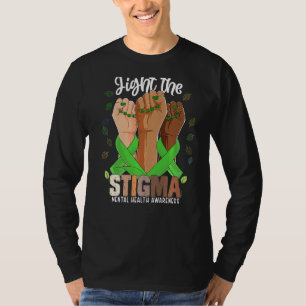 Camiseta Luta Contra A Estigma Por Sensibilização Para A Sa