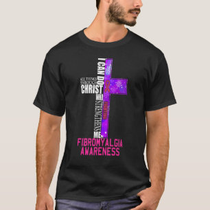 Camiseta Luta Contra A Fibromialgia Guerreira Púrpura Fita