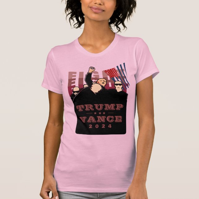 CAMISETA LUTA CONTRA A LUTA CONTRA A TRUMP VANCE 2024 (Frente)