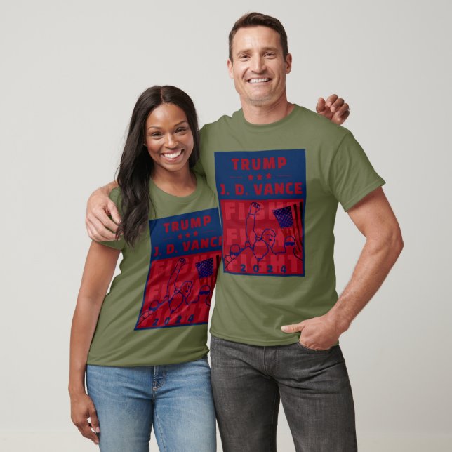 CAMISETA LUTA CONTRA A LUTA CONTRA A TRUMP VANCE 2024 (Unissex)