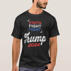 Camiseta Luta Contra A Luta! Trump 2024 Defenda Nossos Valo