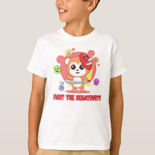 Camiseta Luta contra a negatividade: Amigo Animal Bonito
