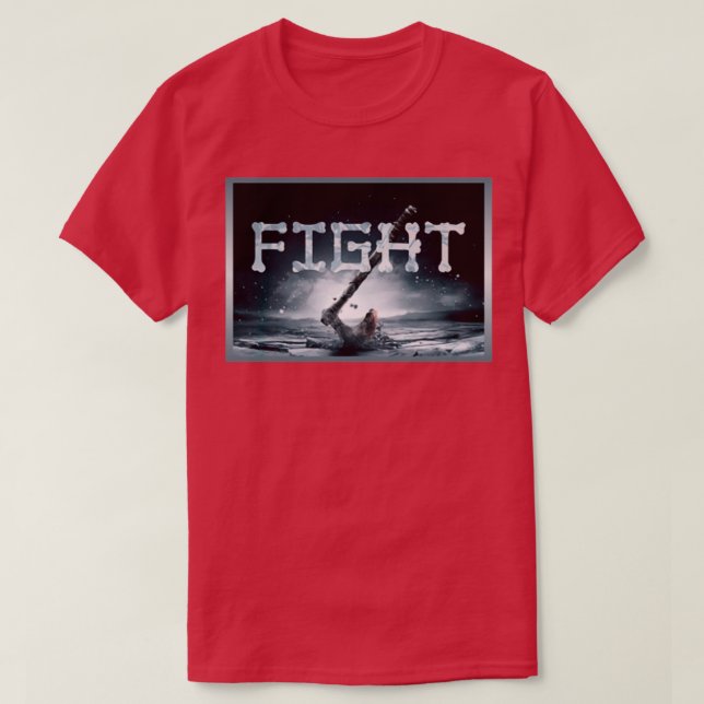 Camiseta LUTA contra a saia clássica preta (Frente do Design)