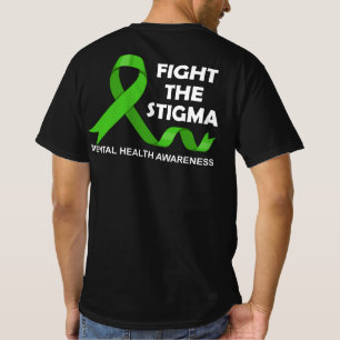 Camiseta Luta Contra A Saúde Mental Da Fita Verde Do Estig