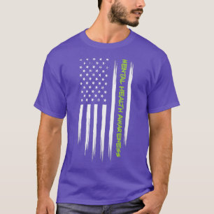 Camiseta Luta Contra A Saúde Mental Da Fita Verde Estigma