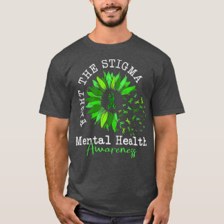 Camiseta Luta Contra A Saúde Mental Estigma, Sensibilização