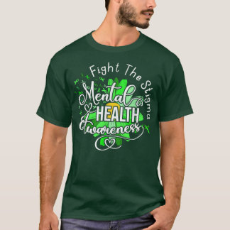 Camiseta Luta Contra A Saúde Mental Estigma, Sensibilização