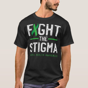 Camiseta Luta Contra A Saúde Mental Estigma, Sensibilização