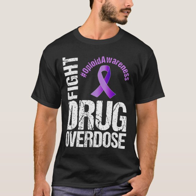 Camiseta Luta Contra A Sobredosagem De Medicamentos Sensibi (Frente)