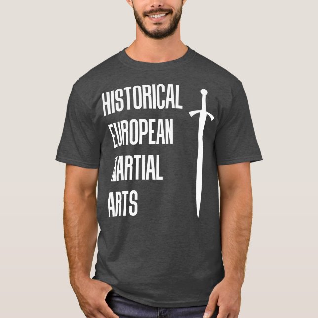 Camiseta Luta contra as Artes Marciais Históricas Europeias (Frente)