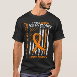 Camiseta Luta contra o Cancer de Leucemia do Irmão Laranja