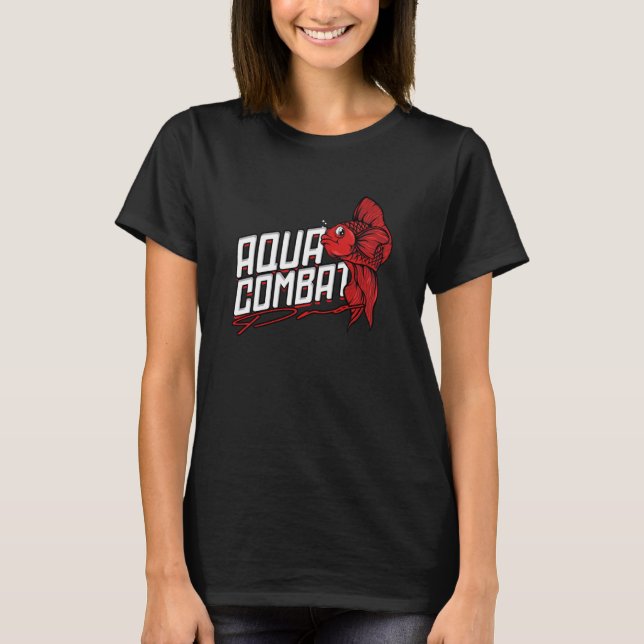 Camiseta Luta contra o Combate Aquático em Siamês (Frente)