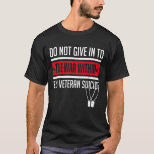 Camiseta Luta Contra O Suicídio Veterano Sensibilização Pts