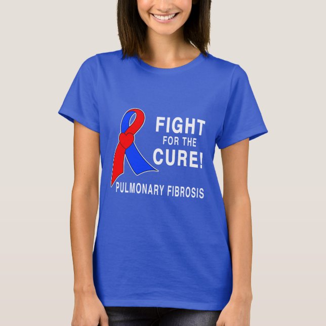Camiseta Luta da fibrose pulmonaa para a cura (Frente)